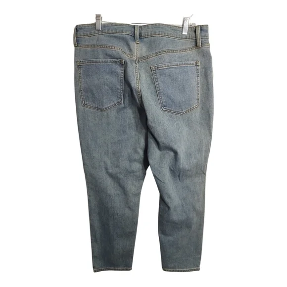 Old Navy Plus Size O.G. Straight‎ High Rise Ankle Casual Preppy Vacation Jean 14 - Picture 2 of 7